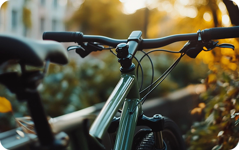 Bicycle handlebars detail